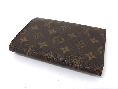 Louis Vuitton Trifold Wallet Monogram Porte-tresor Etui Papier M61202 Brown PVC