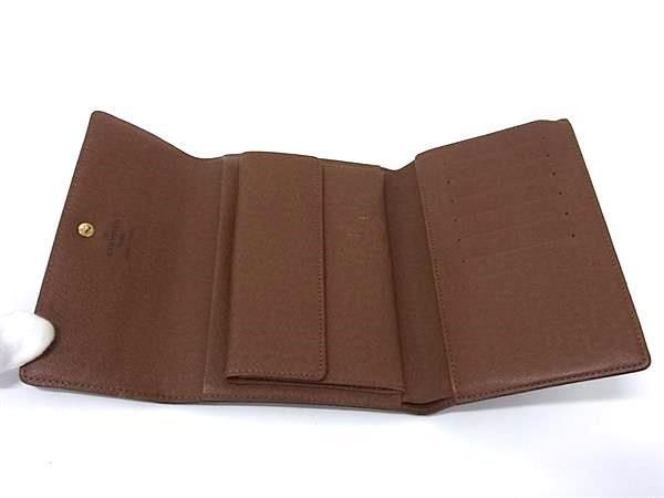 Louis Vuitton Trifold Wallet Monogram Porte-tresor Etui Papier M61202 Brown PVC