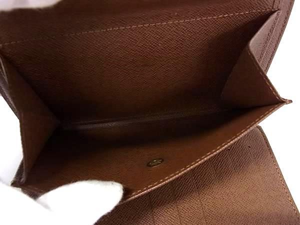 Louis Vuitton Trifold Wallet Monogram Porte-tresor Etui Papier M61202 Brown PVC