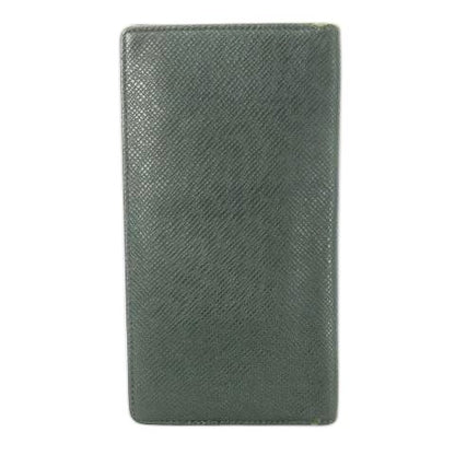 Louis Vuitton Long Wallet Without Coin Purse Taiga Leather Logo Shape Stamped