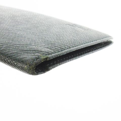 Louis Vuitton Long Wallet Without Coin Purse Taiga Leather Logo Shape Stamped