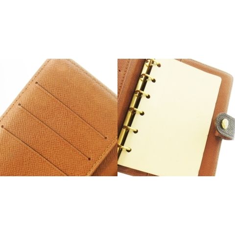 Louis Vuitton Agenda Stationery Notebook Schedule Notepad Monogram PVC Leather