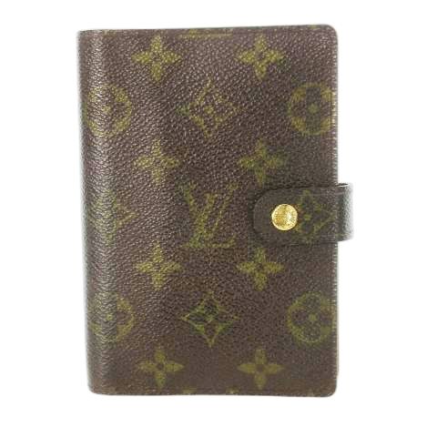 Louis Vuitton Agenda Stationery Notebook Schedule Notepad Monogram PVC Leather