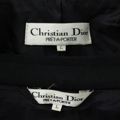 Christian Dior Pret-a-Porter Black Formal Setup Top and Bottom Tailored Jacket