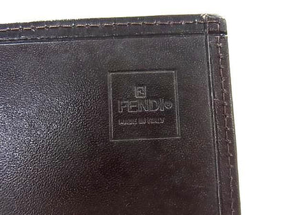 Fendi Bifold Wallet Zucca Long Wallet 07 15828 001 Brown Black Canvas And