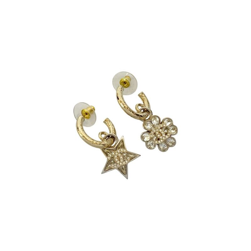 Chanel Coco Mark Star Flower Motif GP Rhinestone 23CS