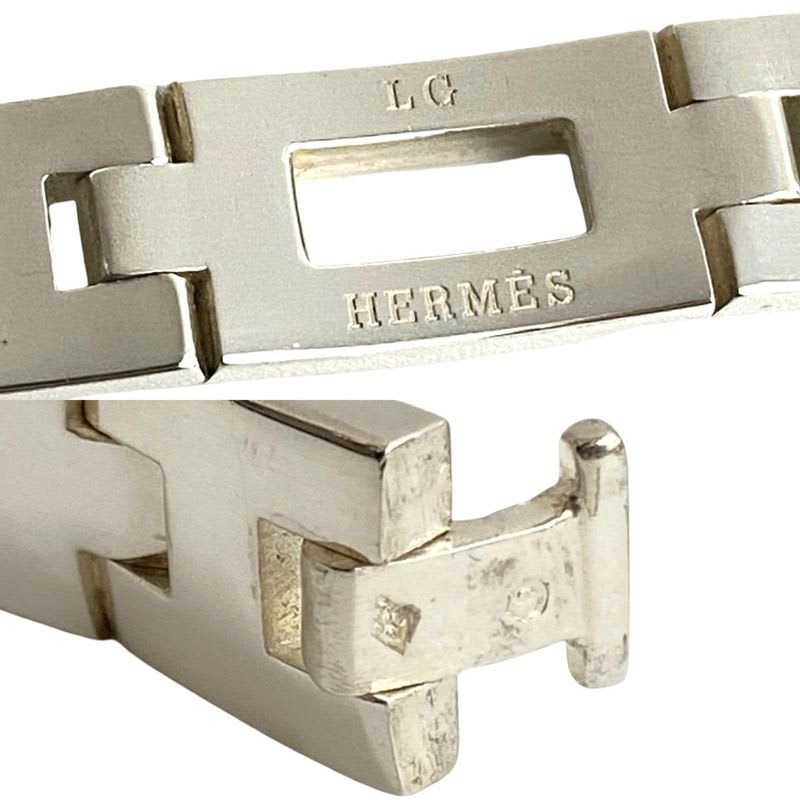 Hermes Cles Bracelet Silver 925 Bangle Accessories Small Items 23-10