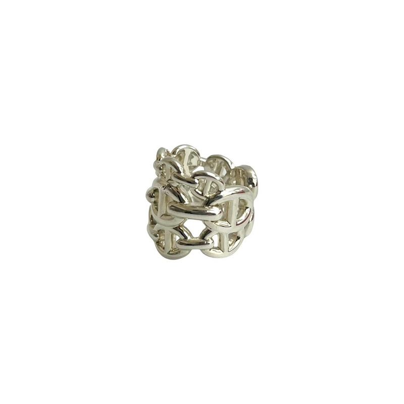 Hermes Chaine Dancre GM Ring Silver 925 No 8 Accessories