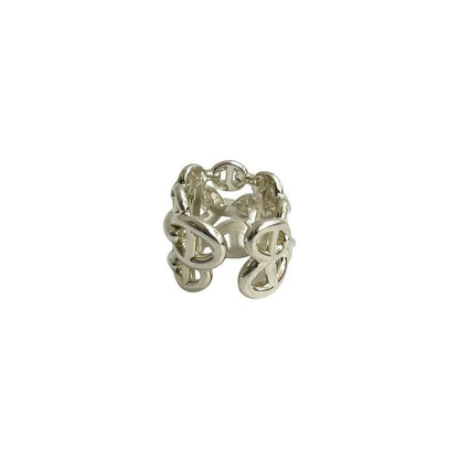 Hermes Chaine Dancre GM Ring Silver 925 No 8 Accessories