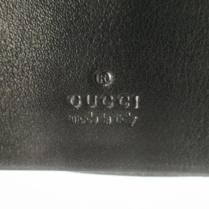 Gucci Key Case Leather Sherry Line Studded 6 Stacks Black Ck26 - Gy18