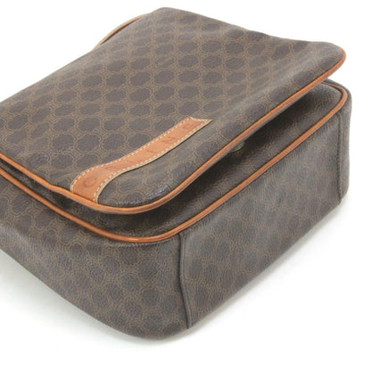 Celine Macadam Pattern Shoulder Bag Brown