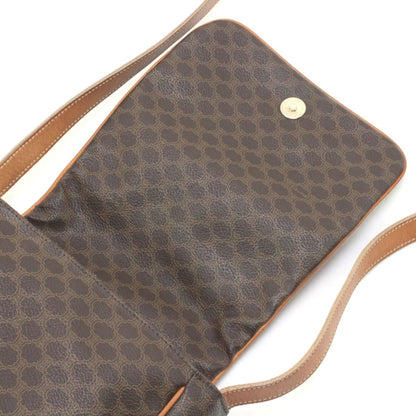 Celine Macadam Pattern Shoulder Bag Brown