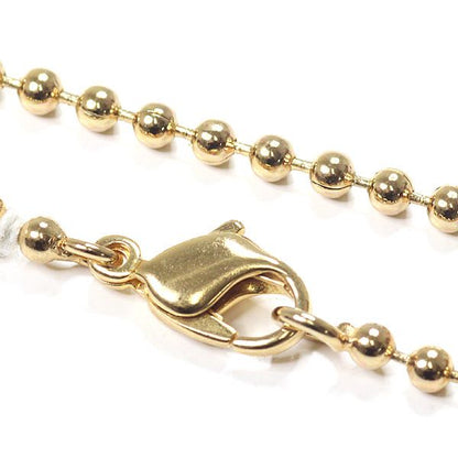 Dior Houndstooth Long Necklace Gold Color Metal 81.5 cm CD Logo
