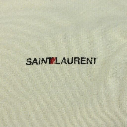 Saint Laurent Paris Sweatshirt M Ivory Logo Crewneck 17ta557559yb2ye7440 Pp