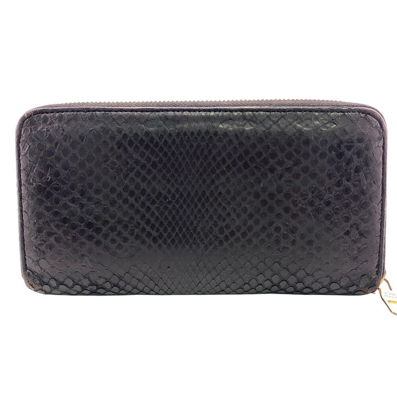 Louis Vuitton N91447 Round Zipper Zippy Wallet Long Black Unisex
