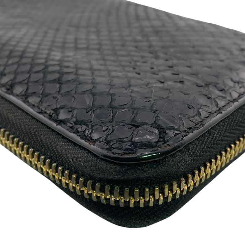 Louis Vuitton N91447 Round Zipper Zippy Wallet Long Black Unisex