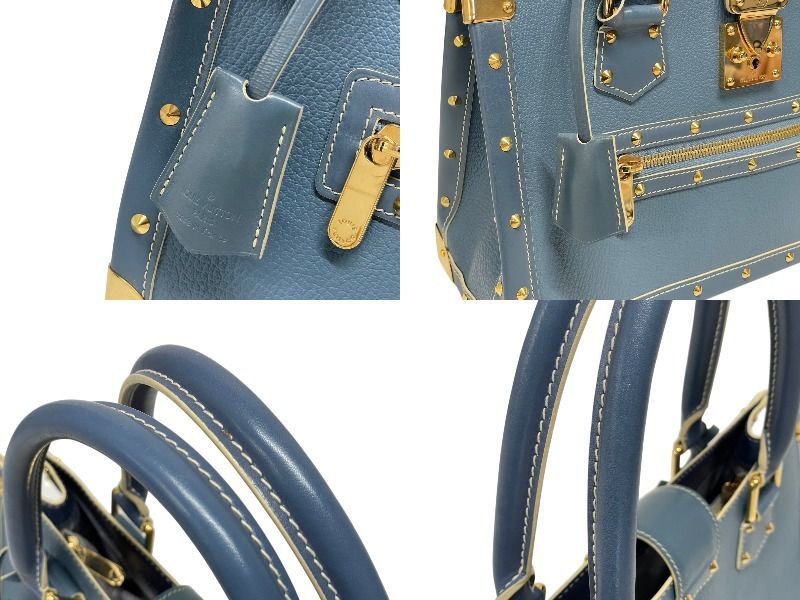 Louis Vuitton Suhali Le Fabuleux Tote Bag Blue — view 6