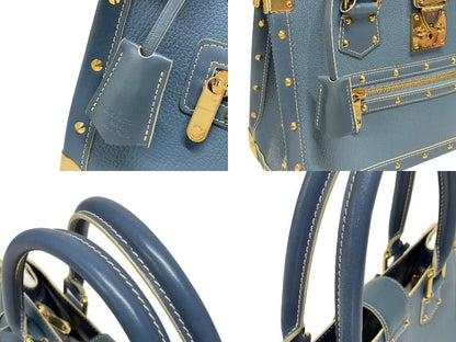 Louis Vuitton Suhali Le Fabuleux Tote Bag Blue — view 6