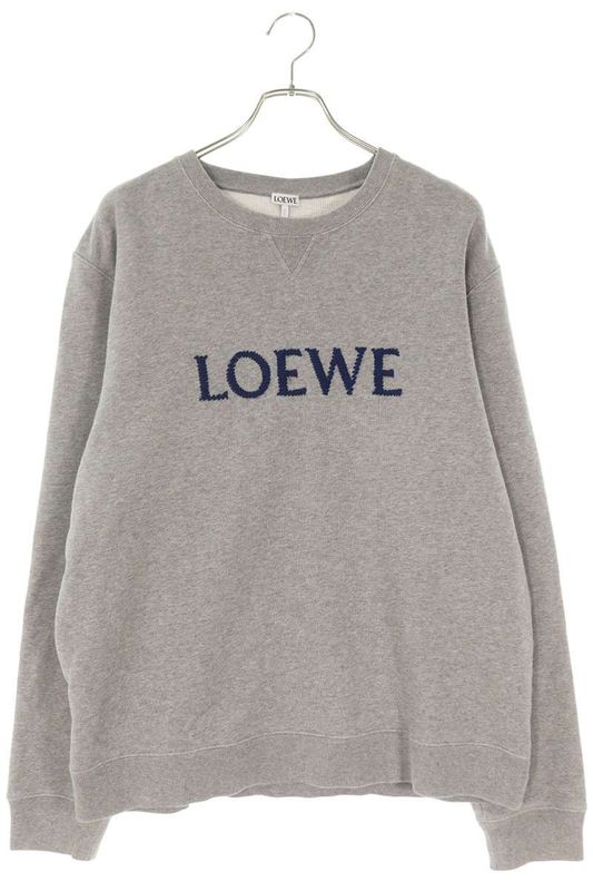 Loewe H526y24j26 Logo Embroidered Crew Neck Sweatshirt Men's XXL