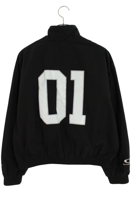 Balenciaga 25ss 817765 Tpq38 Basketball Series Nylon Track Cropped Blouson