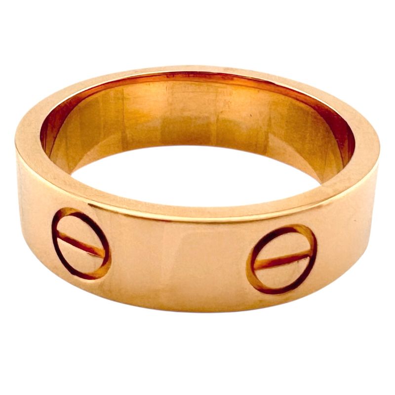 Cartier Love Ring Size 15 18k Gold 18K Pink Gold Ladies Cartier Preowned Cartier