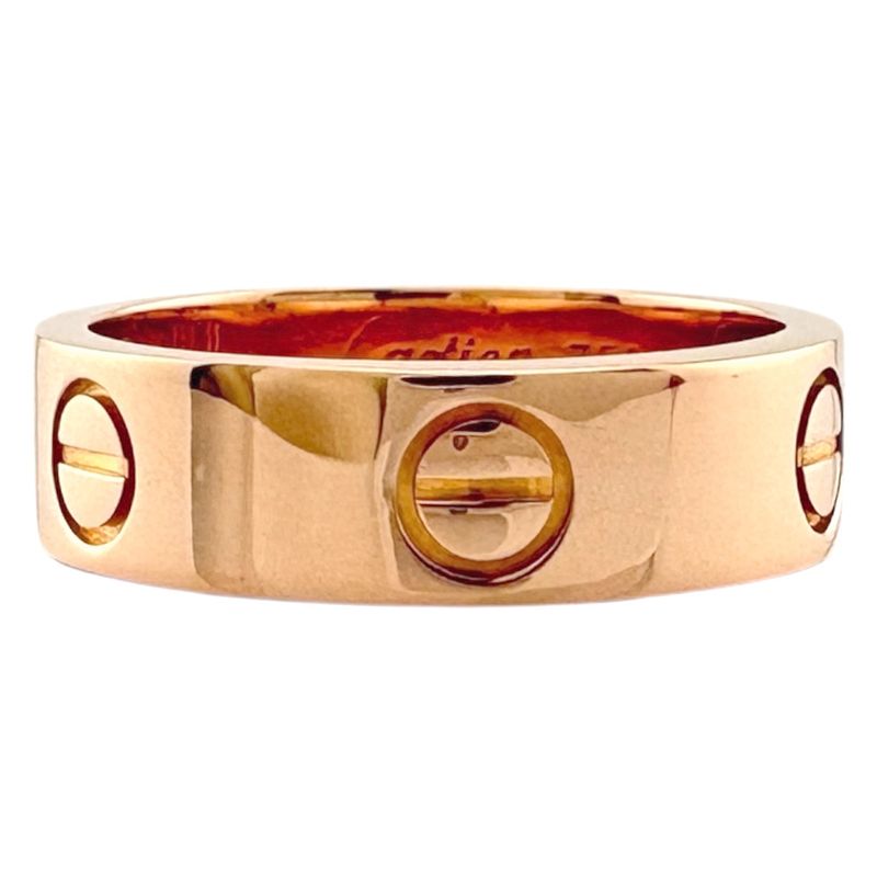 Cartier Love Ring Size 15 18k Gold 18K Pink Gold Ladies Cartier Preowned Cartier