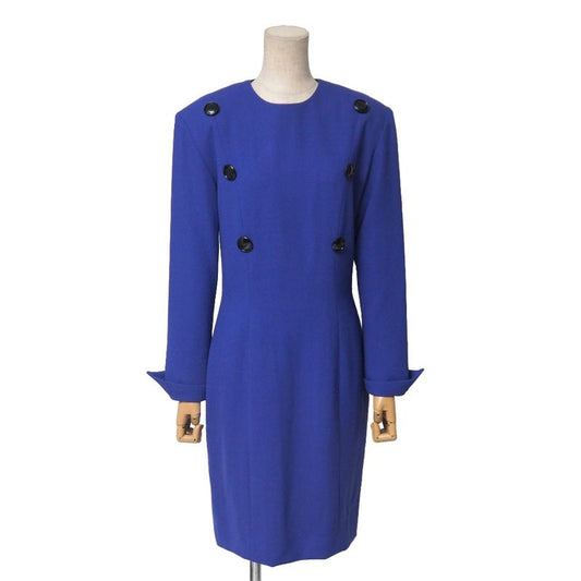 Christian Dior Vintage Dress Size 38 Button Embellishment Knee Length Tight