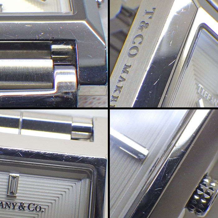 Tiffany & Co Tiffany & Co Watch Makers 67460413 4 Point Diamond Index Square