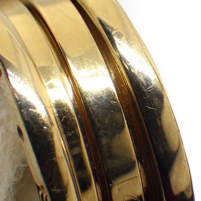 Bvlgari Bvlgari Ring B-Zero1 Bee Zero One 3 Band 18k Yellow Gold #8 #49