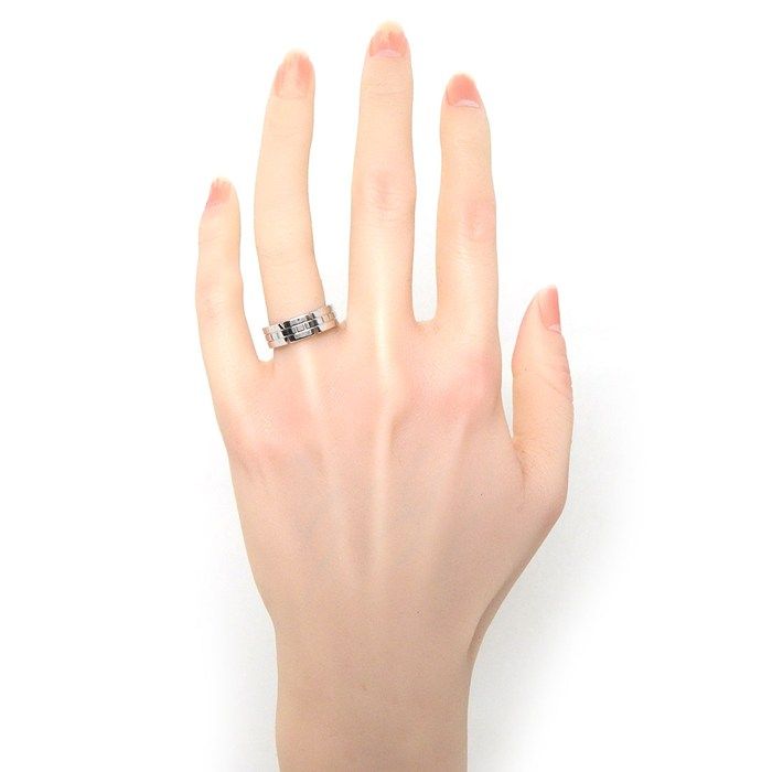 Cartier Ring Tank Francaise 18k White Gold #53