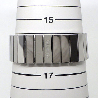 Gucci Watch Interlocking G 133.3 Ya133307 GG Sunray Black Dial SS Quartz Analog