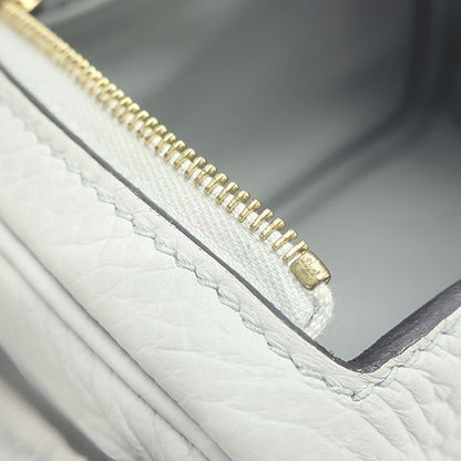 Hermes Shoulder Bag Lindy Mini 20 Taurillon Clemence Blue Veil Silver Hardware