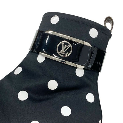 Louis Vuitton Moonlight Line Boots Short Shoes Satin Black White Dot Belt