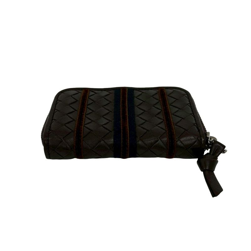 Bottega Veneta Intrecciato Leather Round Zip Coin Case