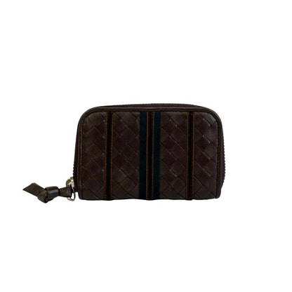 Bottega Veneta Intrecciato Leather Round Zip Coin Case