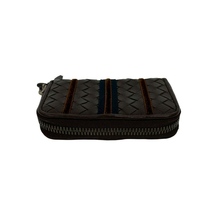 Bottega Veneta Intrecciato Leather Round Zip Coin Case
