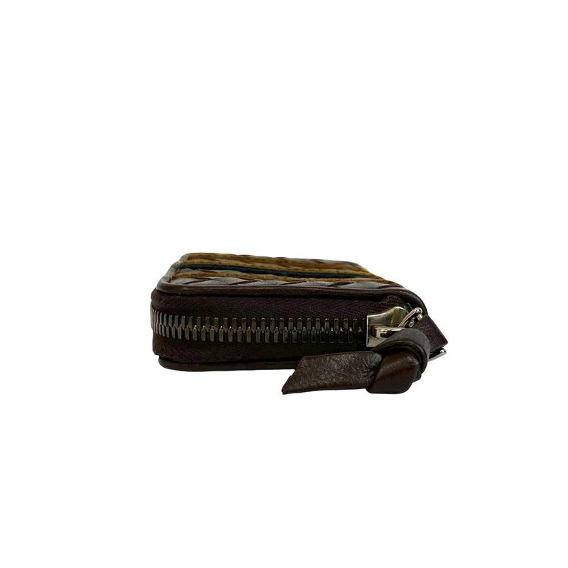 Bottega Veneta Intrecciato Leather Round Zip Coin Case