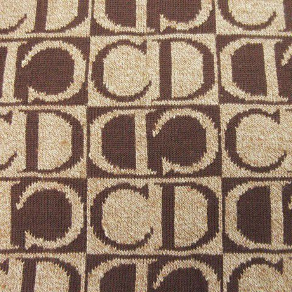 Christian Dior Sports Knit Sweater Turtleneck Long Sleeves Wool Silk Blend Silk