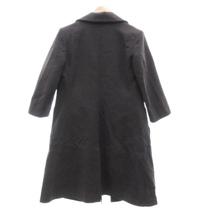 Loewe Spring Coat Chester Coat Big Color Cotton Suede Buttonless Charcoal Gray
