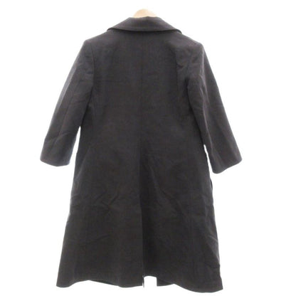 Loewe Spring Coat Chester Coat Big Color Cotton Suede Buttonless Charcoal Gray