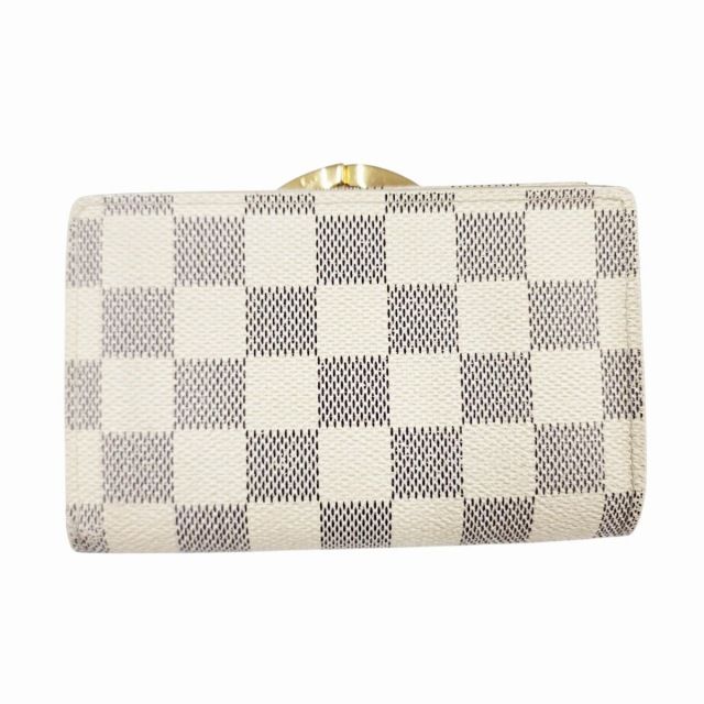 Louis Vuitton Damier Azure Portefeuille Viennois Fold Wallet with Clasp N61676