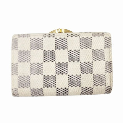 Louis Vuitton Damier Azure Portefeuille Viennois Fold Wallet with Clasp N61676