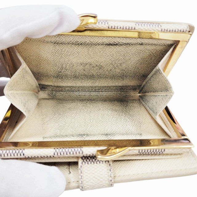 Louis Vuitton Damier Azure Portefeuille Viennois Fold Wallet with Clasp N61676