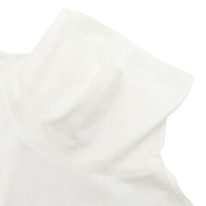 Hermes Cut and Sewn Turtleneck Cotton White and Brown M White Brown Long