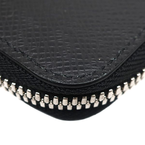 Louis Vuitton Coin Case Porte Monet Jules Taiga Ardoise Silver Hardware Black