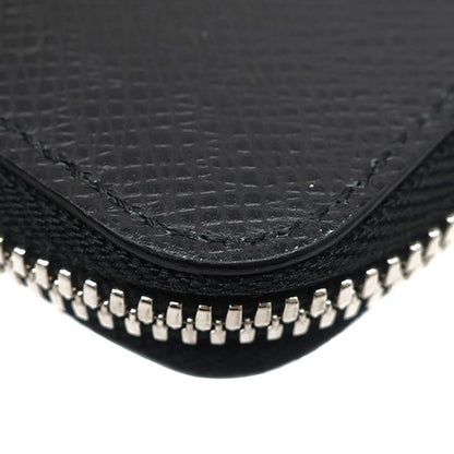 Louis Vuitton Coin Case Porte Monet Jules Taiga Ardoise Silver Hardware Black