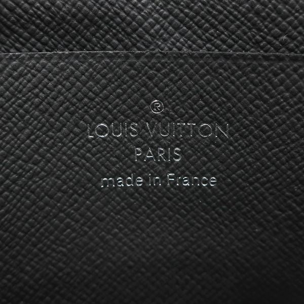 Louis Vuitton Coin Case Porte Monet Jules Taiga Ardoise Silver Hardware Black