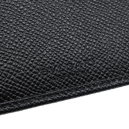 Bvlgari Bvlgari Long Wallet Bvlgari Man Leather Black Silver Hardware Black