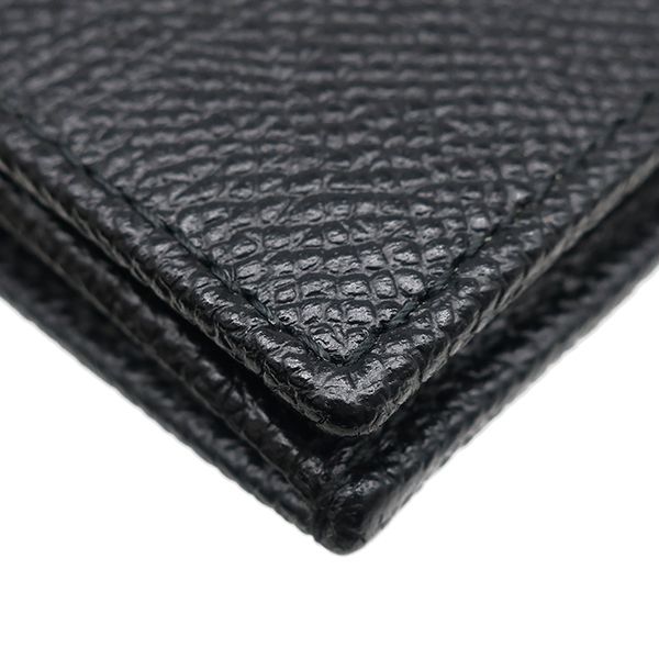 Bvlgari Bvlgari Long Wallet Bvlgari Man Leather Black Silver Hardware Black