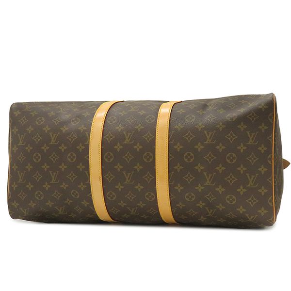 Louis Vuitton Boston Bag Keepall 55 Monogram Canvas Monogram Gold Hardware